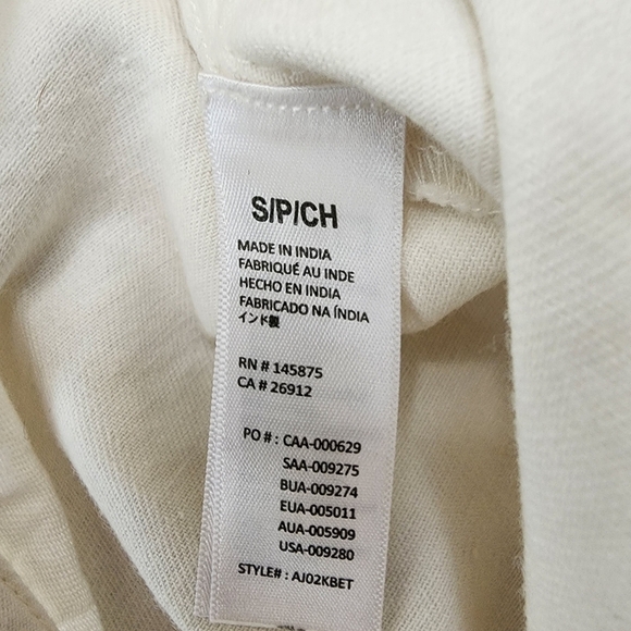 Amuse Society Size S White Button-Down Sleeveless Wide Leg 100% Cotton Overall - Picture 8 of 9